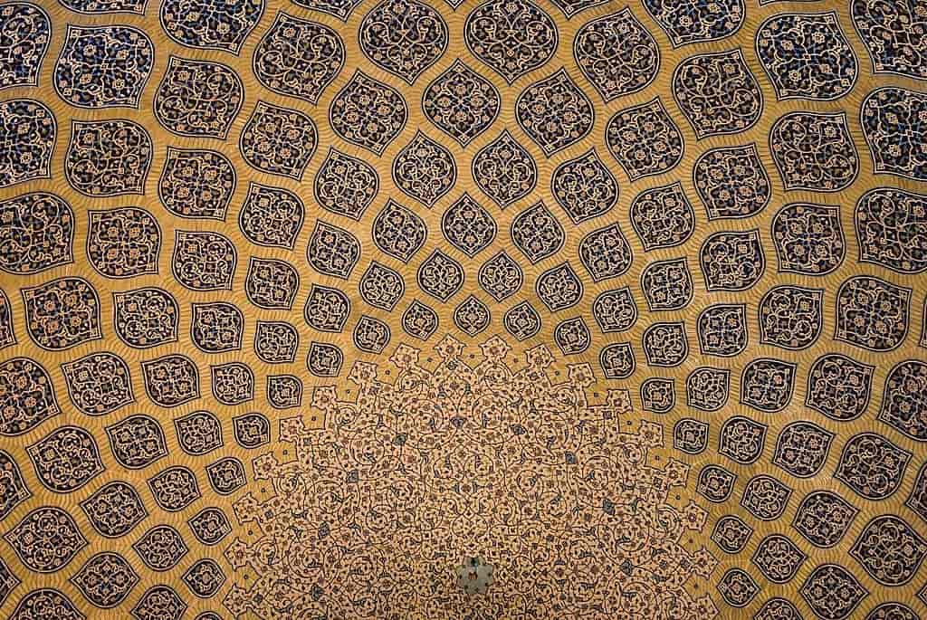 Done ceiling of a mosque in Isfahan, Iran saeidshakouri.com saeid shakouri